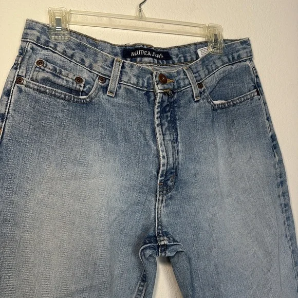 VINTAGE Women’s Náutica Denim Jeans Capris Cropped Vintage size 12 - Picture 2 of 5